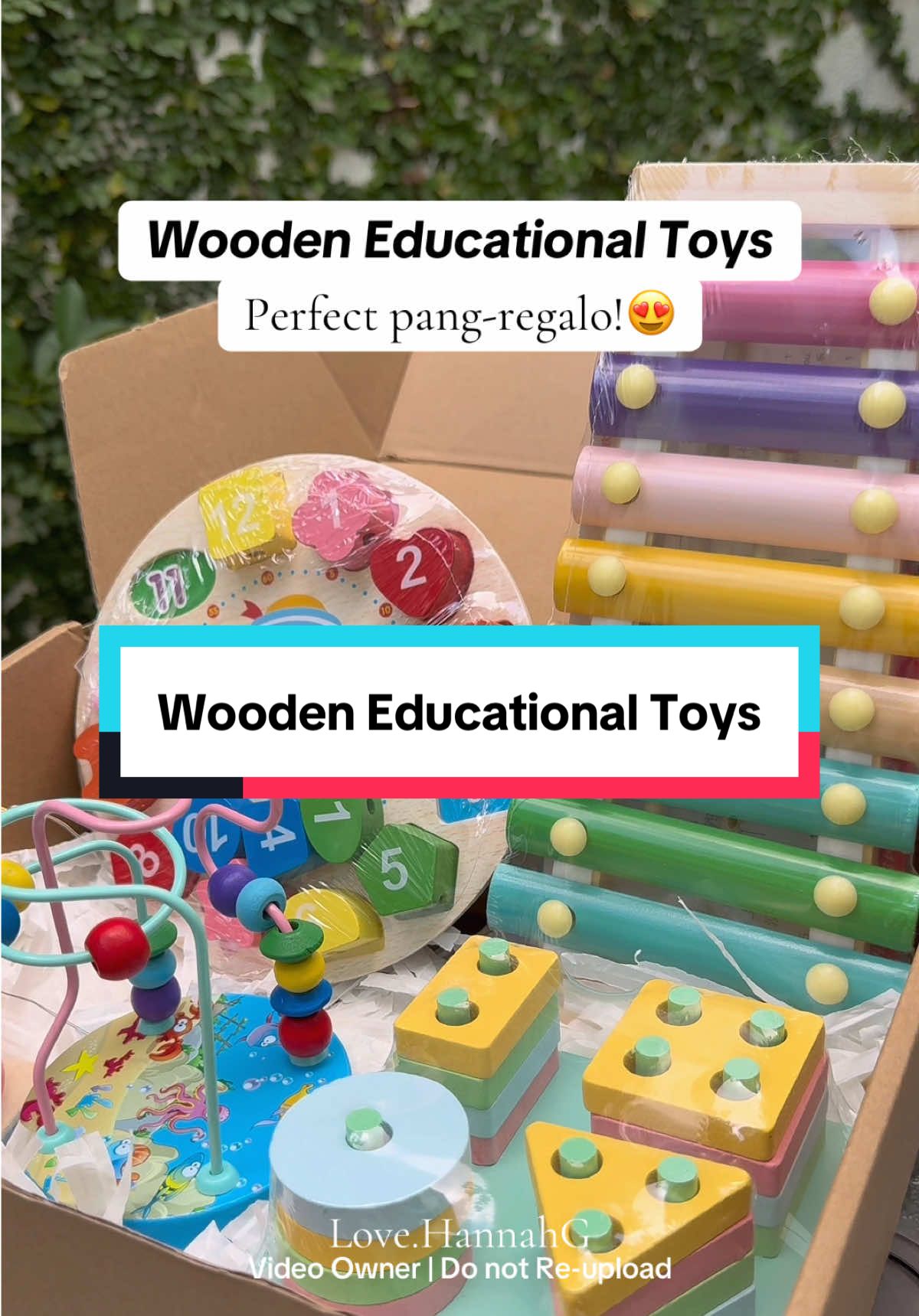 Wooden Educational Toys Gift Set, perfect talaga eto ipang regalo! 🎁 #woodentoy #educationaltoy #woodeneducationaltoy #educationaltoys #toys 