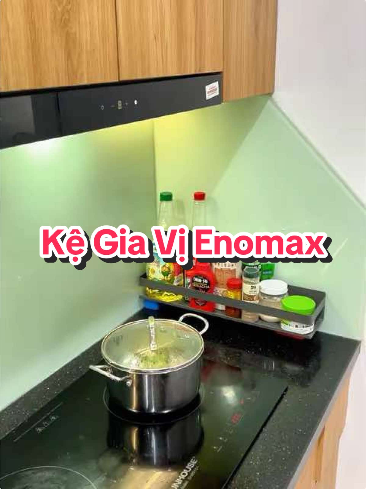 Kệ đựng gia vị nhà bếp Enomax dạng treo tiện lợi #kegiavinhabep #kegiavi #enomax #dogiadung