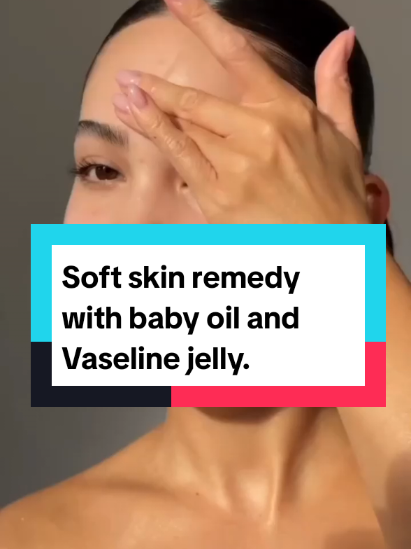 Soft skin remedy with baby oil and Vaseline jelly. #skincare #softskin 