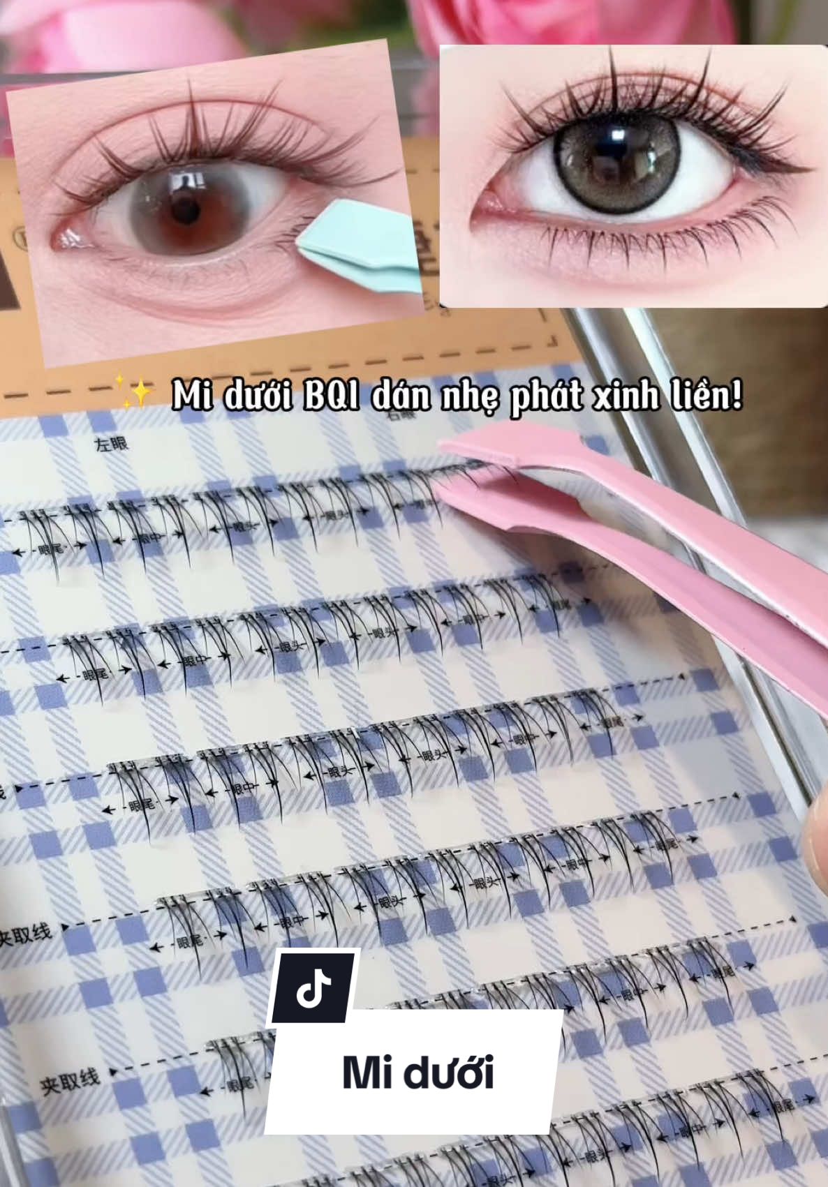 Ai nói mi dưới không quan trọng? Dán phát nhìn khác vibe hẳn nha 🫣 Không cần makeup cầu kỳ vẫn xinh “ăn tiền” #MiDướiGenZ #MiBQI #HackVibeMắt #XinhMàKhôngGồng #MakeupTựNhiên #DánMiDướiKhôngKhó #MiDướiTiểuKhảÁi #NhípĐầuDẹtDễGắn