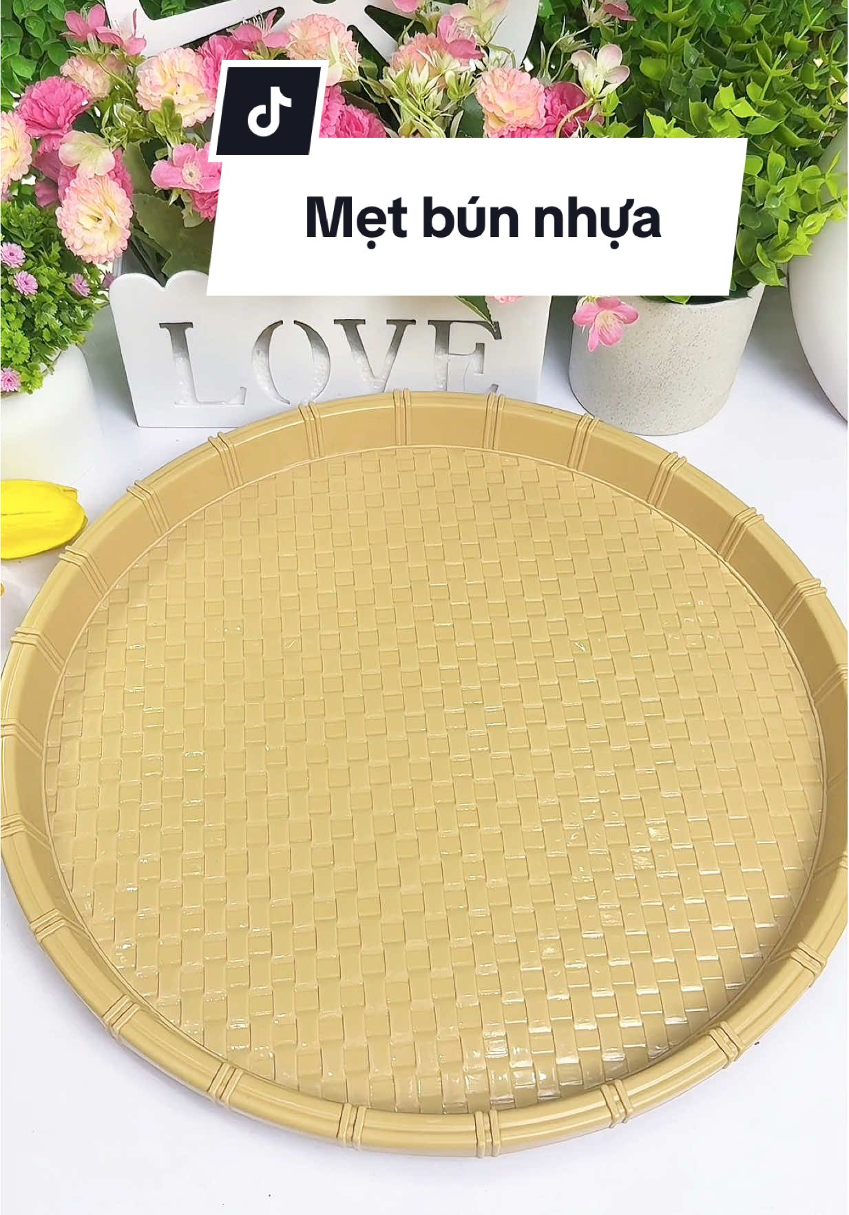 Mẹt bún nhựa giả mây , đựng đồ ăn xinh mà tiện #metnhua #metbun #khaydungdoan 