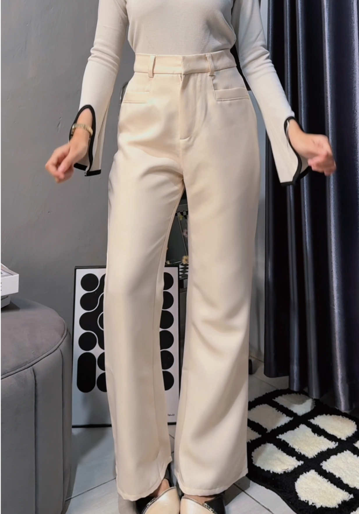ciwi ciwi wajib punya sih ini😭🫵🏻 #celanamurah #celanacutbray #flarepants #celanahighwaist 