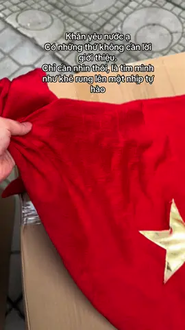 Khăn choàng cờ đỏ sao vàng – đơn giản mà thiêng liêng đến thế 🇻🇳🇻🇳🇻🇳 Các bác đã có khăn chưa ạ? #khăn_choàng_cờ_đỏ_sao_vàng @XUHUONG 