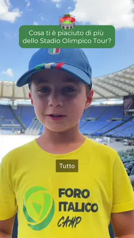 Dalle tribune agli spogliatoi, abbiamo camminato dentro lo Stadio Olimpico con i ragazzi del #ForoItalicoCamp! 🫶 #StadioOlimpicoTour