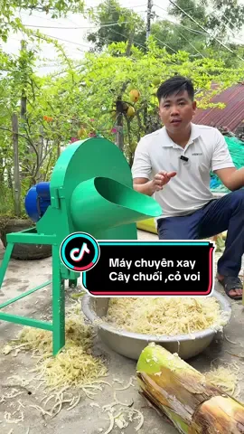 Máy cắt nguyên cây chuối, cốt voi để phục vụ chăn nuôi#tranhongstore #maycatcaychuoi #mayxaycaychuoi 