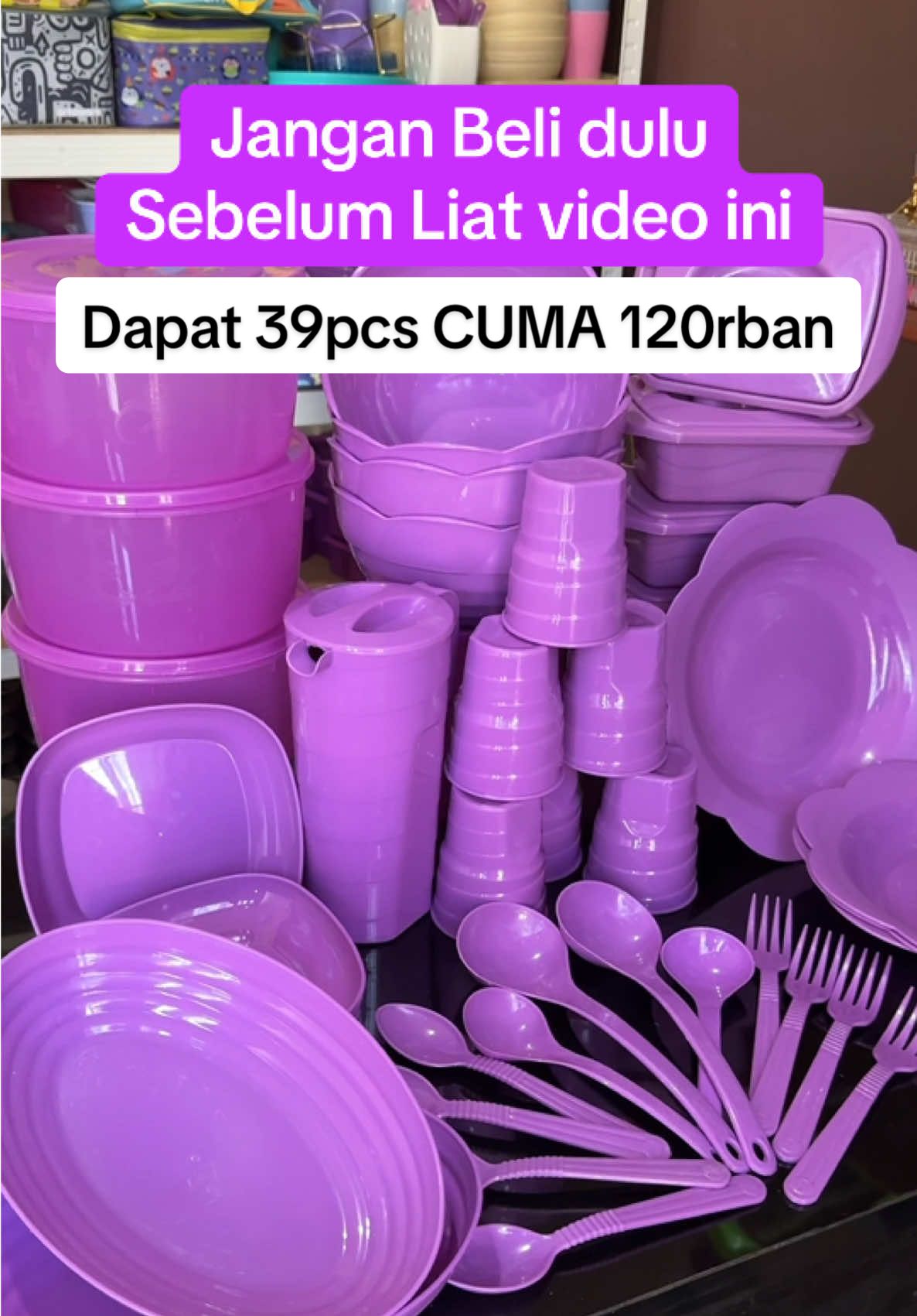 Kombo super 39pcs paket perlengkapan piring murah #piring 