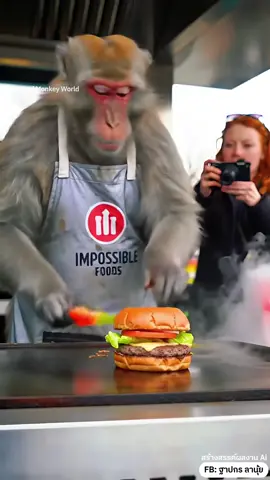 Impossible Burger x Coca-Cola เบอร์เกอร์ x โค้ก #ChefMonkeyWorld 