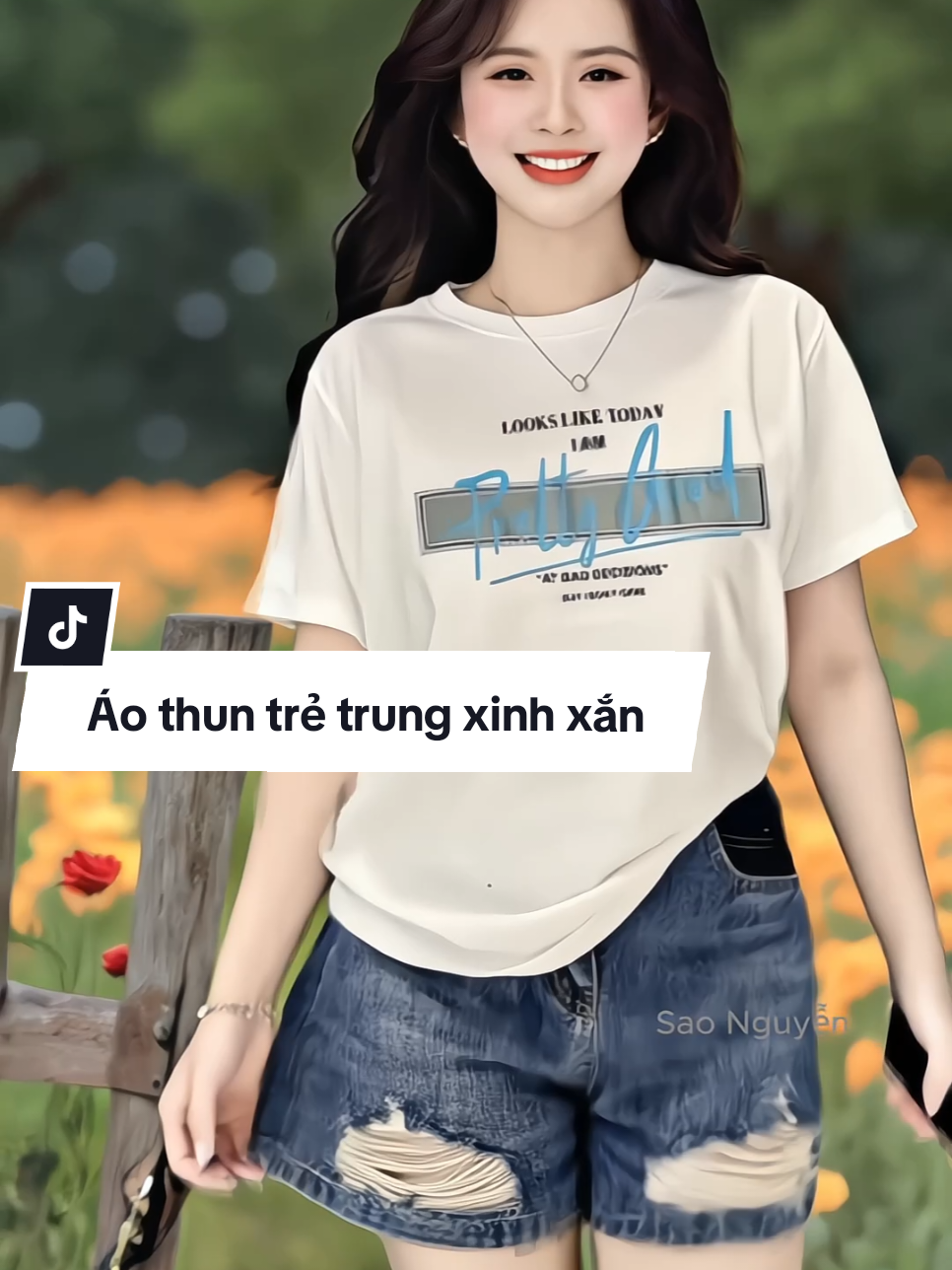Áo thun thái nữ xinh xắn trẻ trung, form basic với điểm nhấn in chữ phía trước, chất cotton mềm mát thoải mái cả ngày dài cho nàng đi học đi chơi đều xinh #aothunnu #aoxinh #macdepmoingay #thoitrangnu #xuhuong #saonguyen99 