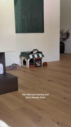 She works hard for her money ☕️ #cat #catlover #catlovers #viral #fyp 