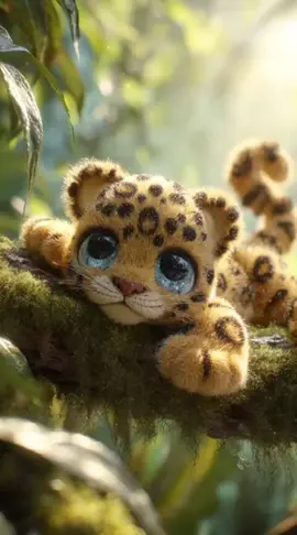 Dieser kleine Jaguar findet ein Plüschherz im Dschungel – und sein strahlendes Lächeln lässt einfach alles dahinschmelzen. 🌿❤️ #fluffyfriends #cute #cuteanimals #jaguar #dschungelliebe