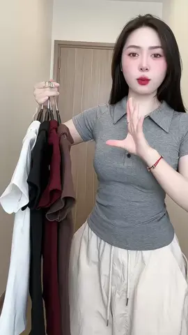 ( MỞ BÁN ) Áo Polo Phối Cúc #xuhuong 