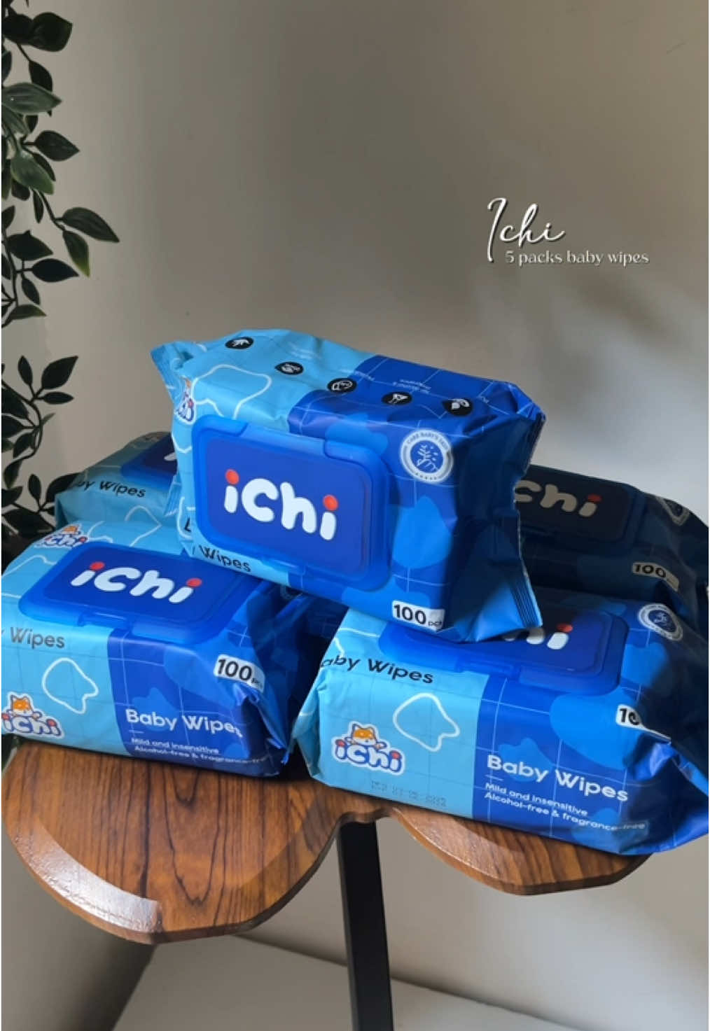 pure natural no added fragrance, alcohol free, and mild non-allergenic formula wet wipes! #ichi #ichiwipes #ichibabywipes #5packsbabywipes #babywipes #affordablebabywipes 