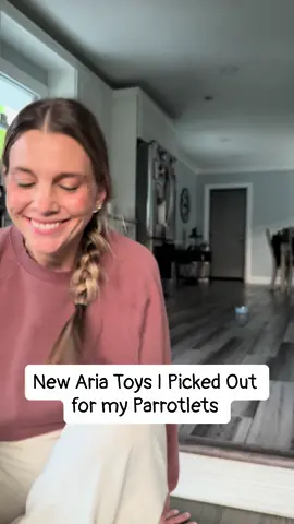 Celebrating August with new, super cute, toys for my babies ❤️❤️ The new Aria toys are so fun I can’t resist trying one of everything. But.. seeing how there are 300 new toys in stock.. it may take a min. 🤣 stay tuned for the GRWM Parrotlet Cage Edition - coming soon! #parrotstars @ariabirdsproducts #parrotlet #parrot #bird #parrottoys #birdtoys 