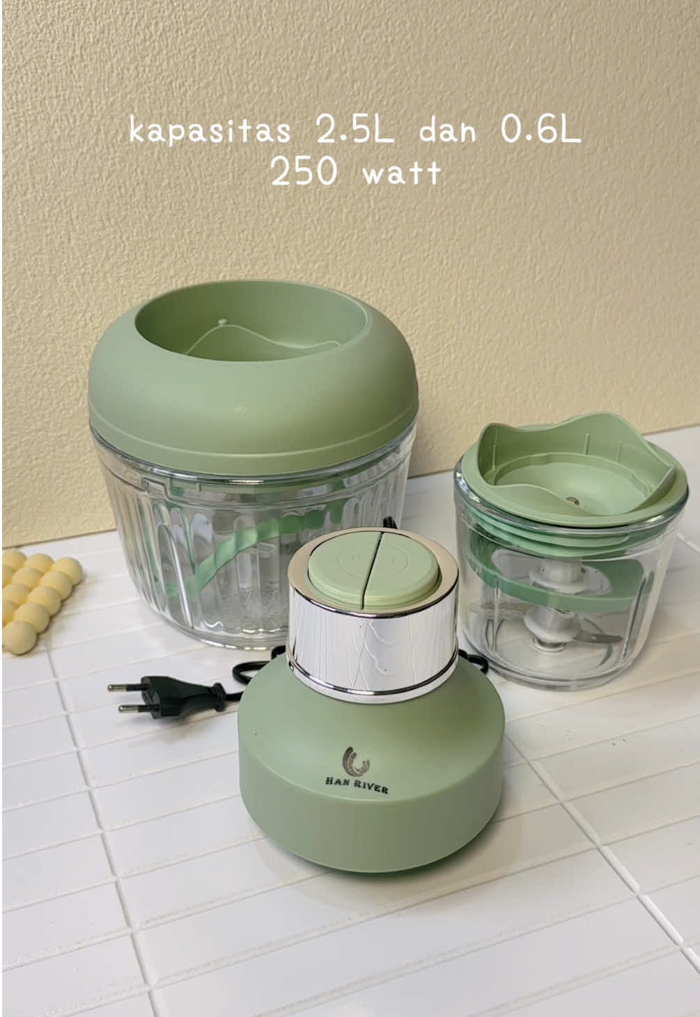 han river chopper 2.5L+0.6L ✨ #chopperhanriver #hanriver #hanriverchopper #chopper2in1 #penggilingdaging #penghaluscabe #blender 