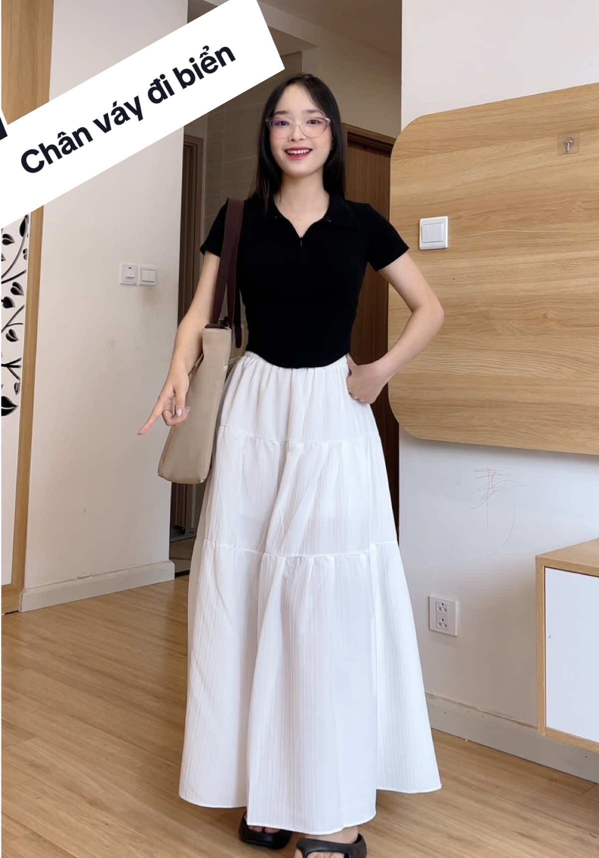 Chân váy dài che khuyết điểm #hiennguyen666666 #thoitrangnu #chanvayxinh #chanvaydai #chanvaydibien #xuhuong 