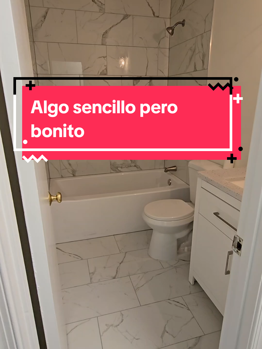 Remodelacion de baño un tamaño estándar de 5x8 pies con tina y un vanity de 30 pulgadas es de los baños mas facil de remodelar #CapCut #renovationseries #luxurybathroom #bathroommakeover #diyproject #homerenovation #tileinstallation #bathroomideas #bathroominspo #bathroomart #bathroomdecorideas 