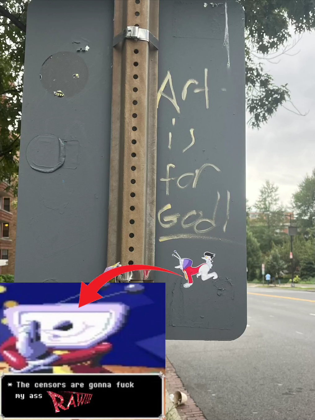 Spamtenna spotted in real world  #deltarune #deltarunetiktok #deltarunetobyfox #tobyfox #spamtenna 