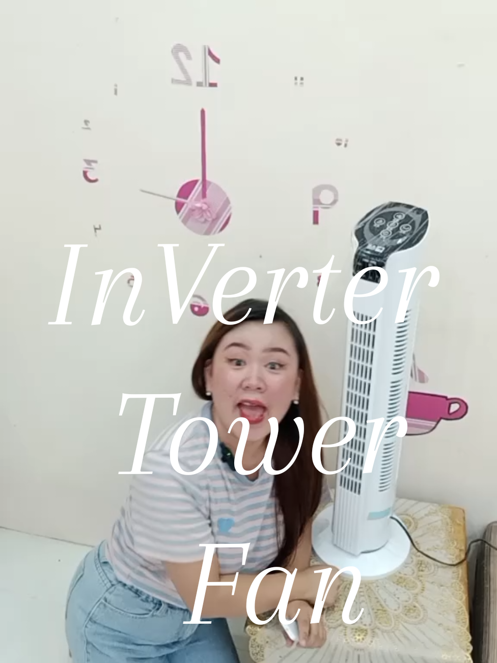 Inverter Tower Fan na para ka talagang naka Aircon Ang feeling dahil sa aircooler. #inverterfan #towerfan #invertertowerfan 