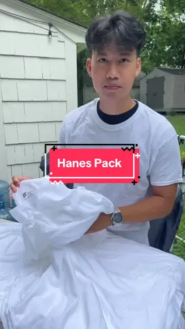 No way he was doing this with shirts #hanes #mensfashion 