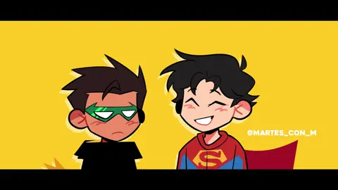 Supersons cause I miss them (: DC, gimme me back Damian and Jon please 😭 #damianwayne #jonkent #jonathankent #superboy #robin #supersons #animationmeme #fyppppppppppppppppppppppp 