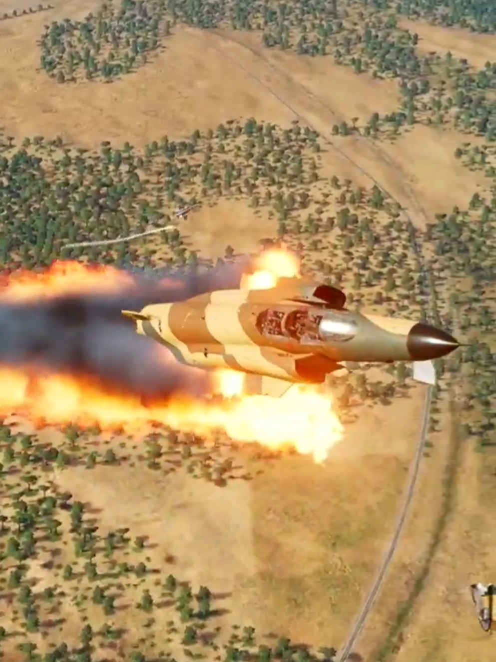 F-16 Takedown F-4 Phantom In Dcs World #dcsworld #flightsimulator #GamingOnTikTok #dogfight #militaryaviation 