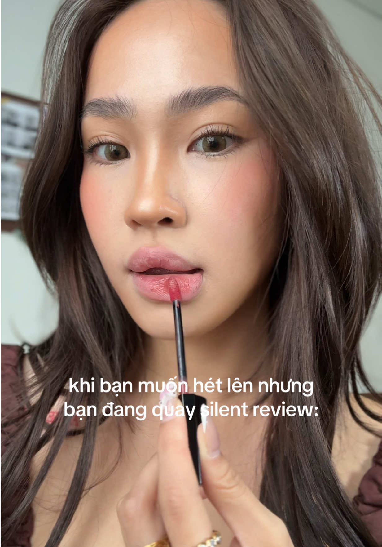 tưởng bị khùm #timephoriavn #son #lipstain #makeup #lamdep #fyp 