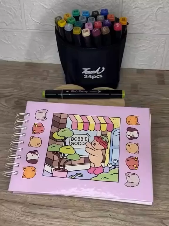 Descubra a combinação perfeita para momentos de criatividade, lazer e relaxamento! Com este Kit Exclusivo Livro de Colorir + Canetinhas Coloridas.link na bio.#shopee#criança#bobiegoods#promoção #canetinhascoloridas