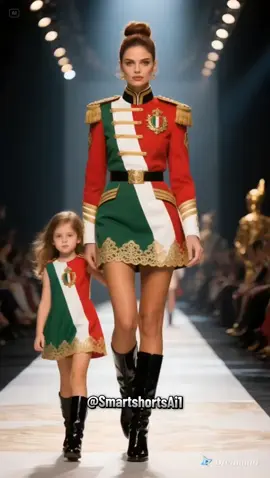 Mother & Daughter Fashion Show in National Costumes | Stunning International Catwalk  #aiart #motherdaughter #handsome #fashion #nationalcostume #catwalk #usa 
