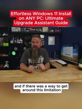 This is the easiest method yet for installing Windows 11 on unsupported hardware.  We will be using a custom upgrade assistant that will hold your hand through the entire process. It doesn't get much easier then this #update #windows #technology #tipstech #pc #window11 