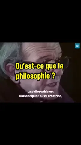 Gilles Deleuze: Qu’est-ce que la philosophie ? ( Tout droit réservé à Ina) #toutlemonde #philosophy #connaissance #culture 
