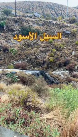 بعد حرائق الجبال صار السيل اسود 🤣