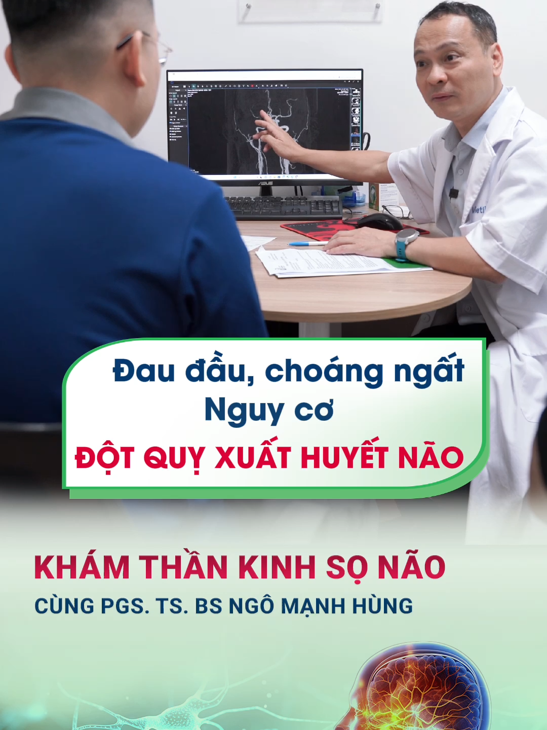 Đau đầu, choáng ngất, nguy cơ đột quỵ xuất huyết não #pgstsbacsingomanhhung #bacsingomanhhung #bsngomanhhung #bacsithankinhsonao #daudau #choang #ngat #thieumaulennao #moyamoya #dotquy #dotquyxuathuyetnao #dotquychaymaunao #taibien #taibienmachmaunao #taibiendotquy