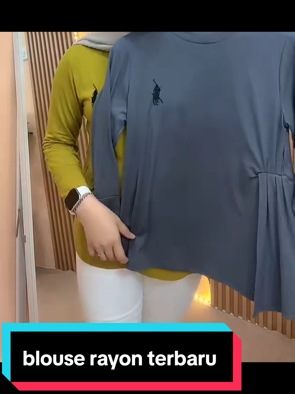 Diane Blouse Atasan Wanita Lengan Panjang Slit Rempel #blousemurah #terbaru #insyaallahfyp #indonesiamaju #viral 