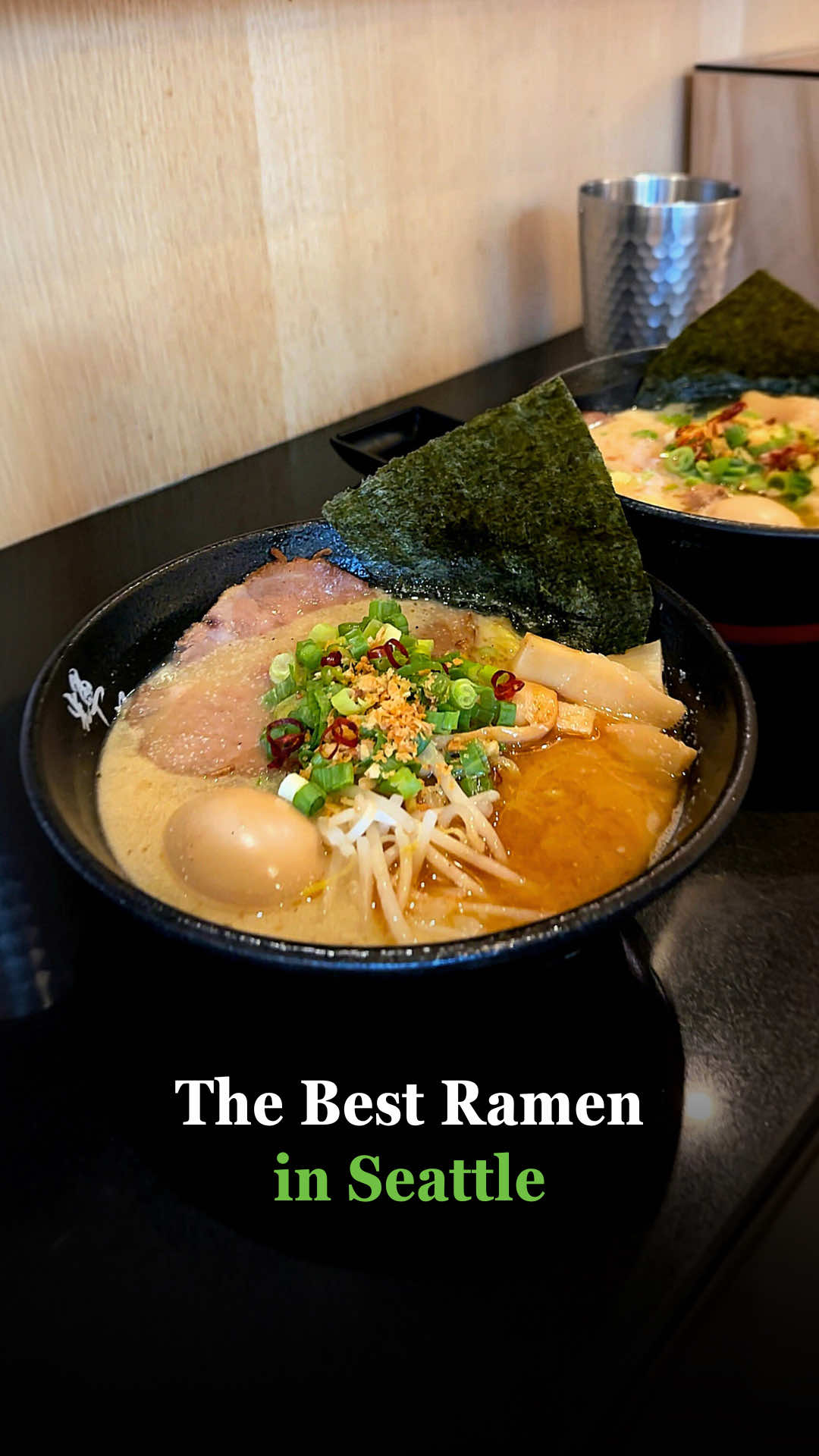 🍜Would you like to taste some good ramen? ##seattleramen #kizukiramen #seattlefoodie #seattleeats #ramenlovers #japanesefood #seattlerestaurants #foodiecouple #awayinmotion 