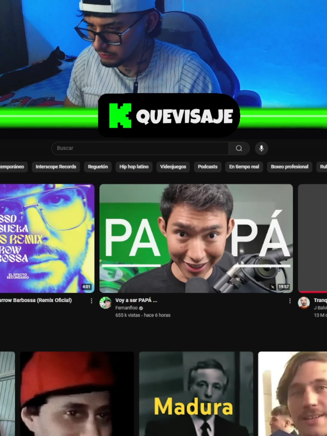 DIZQUEEEE PAPA, AH YA  #Kick #QUEVISAJE #youtubers