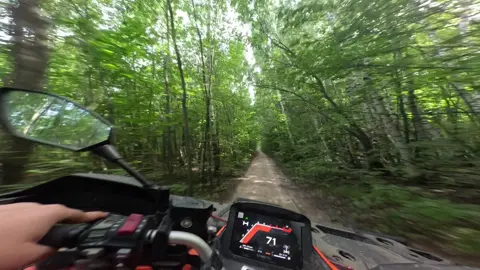 сегодня 800 получает😋😋(видео не ускорено, это настройка гоупрошки 0.5х снимает, ширик проще говоря)#cfmoto1000 #cfmoto800 #лето #лес #покатушки #квадроцикл 
