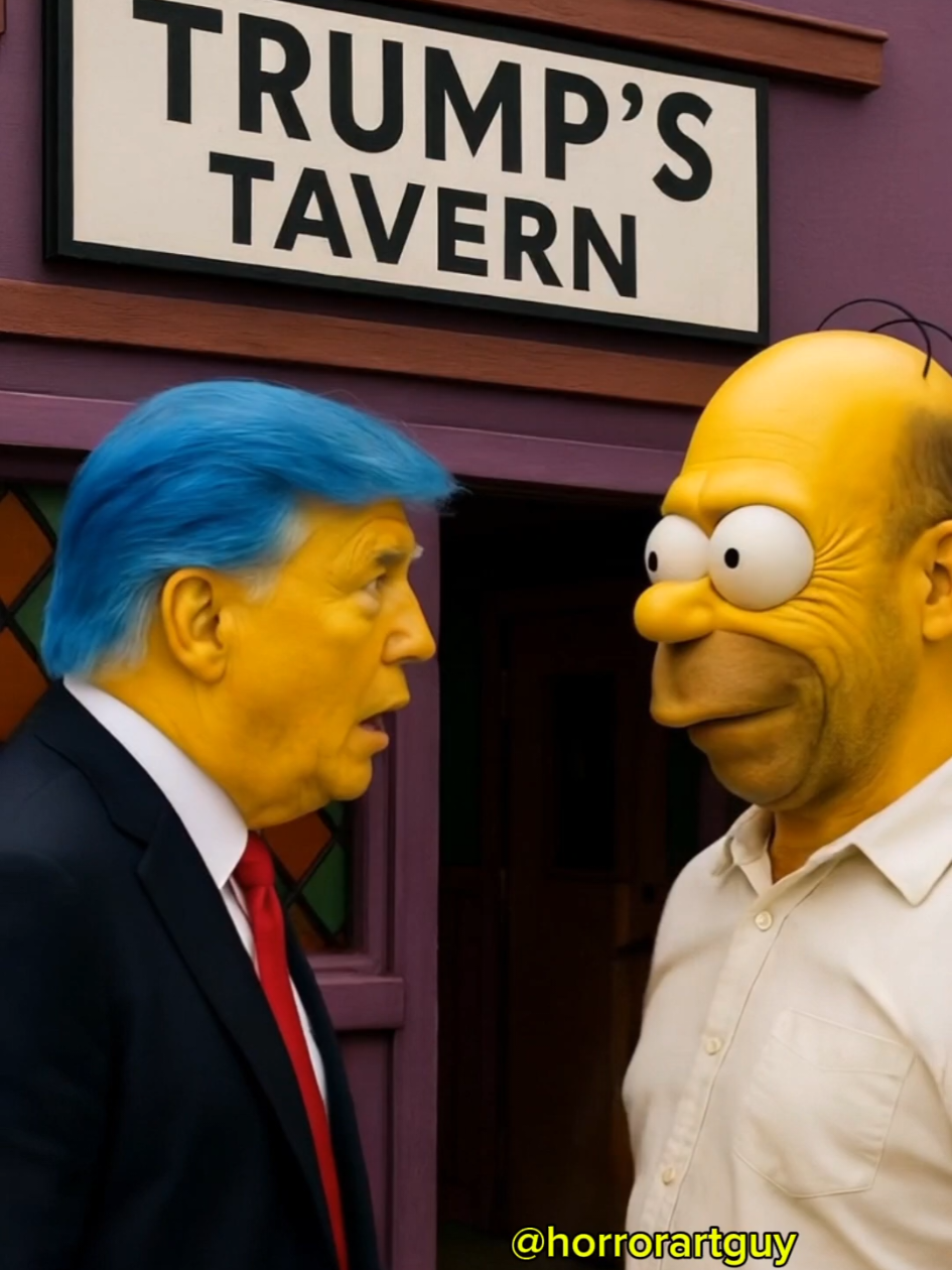 Trump Takes Over Springfield  #thesimpsons #donaldtrump 