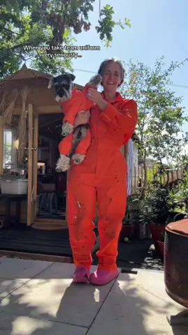 Had to be done @Willoughby the mini schnauzer 🧡#minischnauzer #dogmumlife 