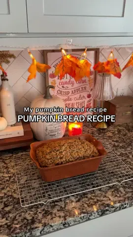 ✨recipe✨ 1 can pumpkin  2 eggs 1/2 cup milk  1/2 cup vegetable oil  1/2 tsp vanilla  Whisk  Add 1 cup sugar  1/2 cup brown sugar  1 tsp baking soda  1 tsp cinnamon  1/2 tsp salt  1/2 tsp pumpkin spice  Whisk then add 1 3/4 cup of flour  For the brown sugar streusel  1/4 cup brown sugar  1/4 cup melted butter  2 tbsp sugar  1/2 tsp pumpkin spice  1/2 cup flour  Oven at 325 degrees and my bread is done anywhere from 1 hour and 20 min or 1 hour and 30 min! Tweak it as needed! Let me know if you guys try it out! 🎃🫶🏽  #pumpkinbread #pumpkinseason #fallbaking #fallvibes #fallseason #BakeWithMe #momcontentcreator 