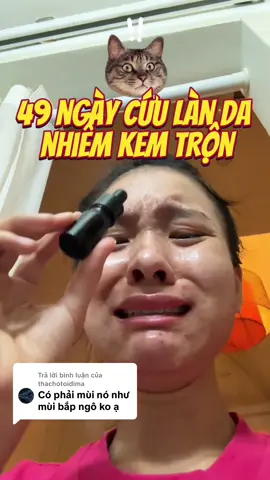 Trả lời @thachotoidima hành trình phục hồi da của mình còn dài lắm huhu #damun #kemtron #trangcam #dadaumun #munnammen 