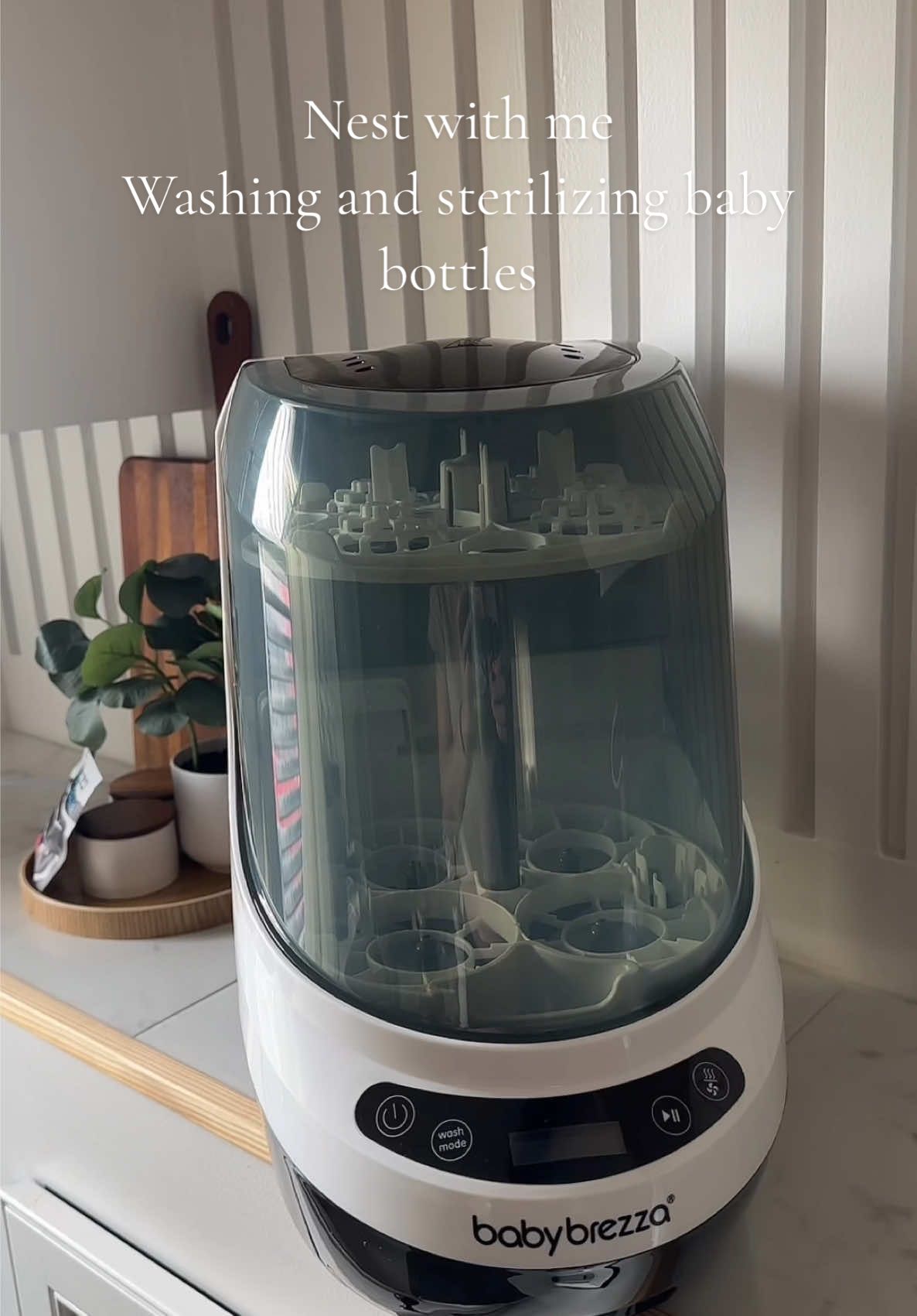 This is your sign to romanticize the bottle washing routine ✨🫧🍼 @Baby Brezza  Automatically washes, sterilizes & dries 🫧 Use my code: ALISAJAMILY15 for a discount 🤝🏻 #sponsor #MyBrezzaMoments #ParentSmarterNotHarder #babybreeza