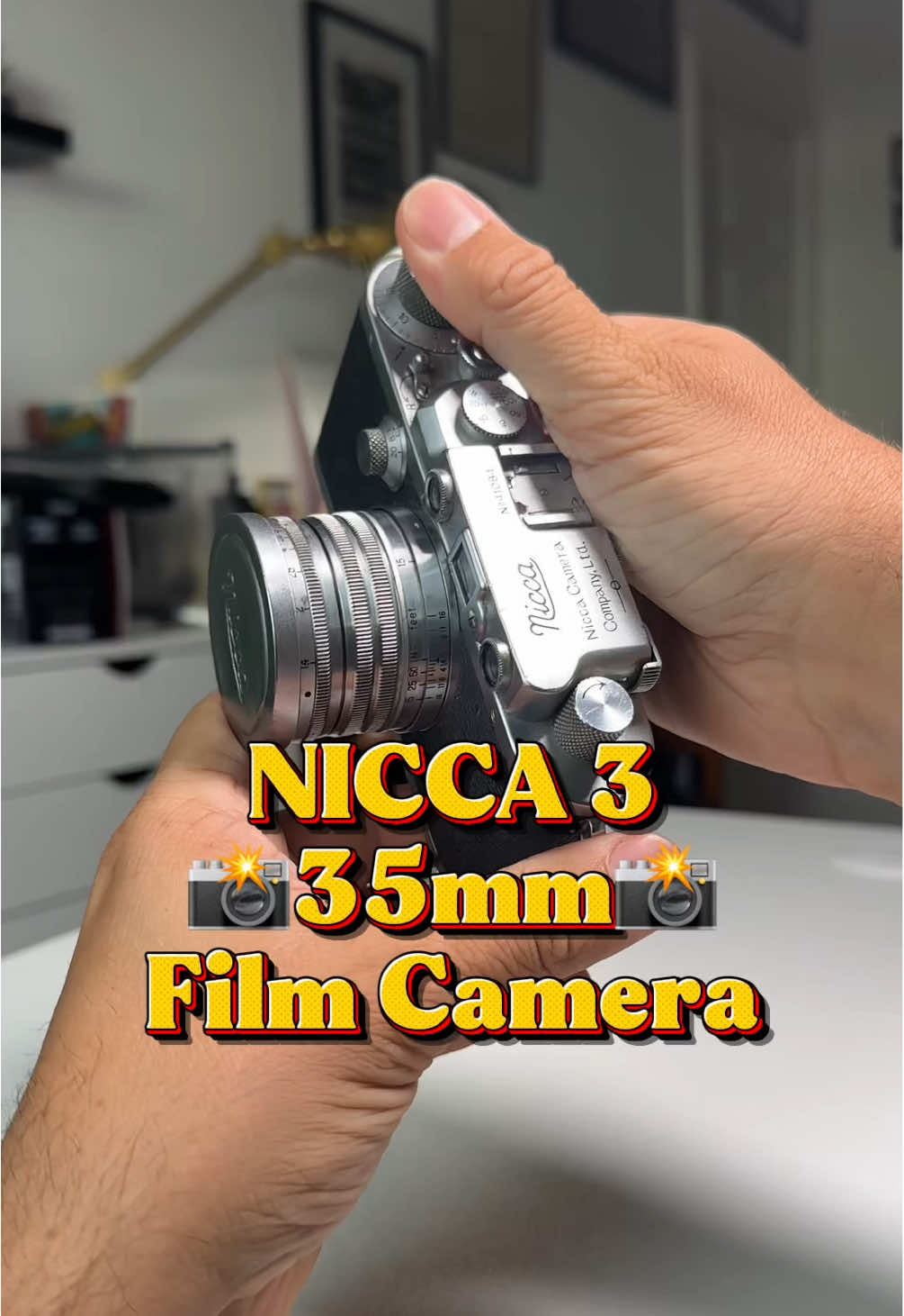 📸 Nicca 3 35mm Film Camera 📸 Comment with your thoughts! This is a clone to the Leica III but beautiful in its own right! Would you use this camera? #filmcamera #35mmfilm #leica #cameratips 