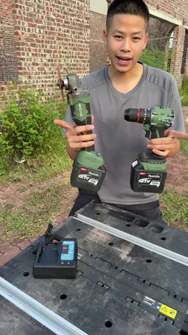 Combo khoan 13mm THPRO máy mài MIDAS và 2 quả pin 20 cell tặng kèm sạc nhanh