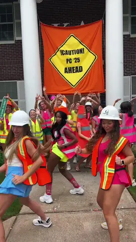 CAUTION!!! PC 25 AHEAD!!!🧡💛🩷 #WORKWEEK #kappadelta #KD #UWG #SORORITY #RUSH #fyp #caution 
