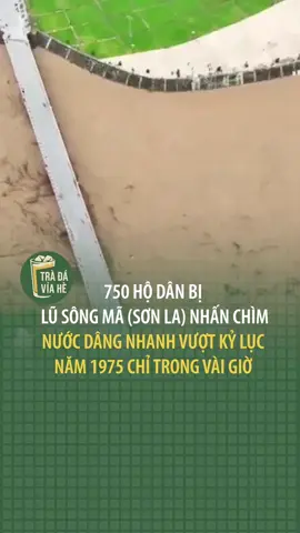 Lũ sông Mã (Sơn La) dâng nhanh vượt kỷ lục năm 1975. #sonla #songma #mualu #tructhangcuunguoi #quandoinhandanvietnam  #tintucvietnam #tintuc24h #chuyenvungtiktok #tradaviahe 