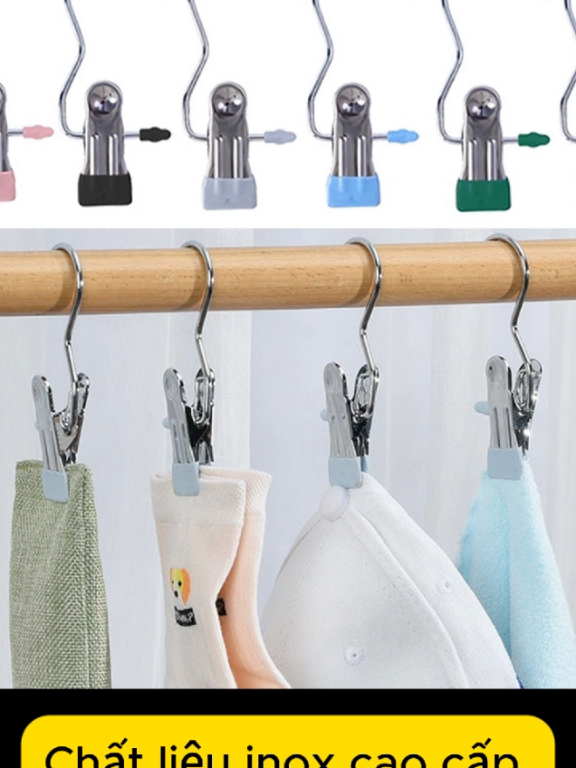 Móc kẹp đơn treo quần áo cực tiện lợi cho mọi gia đình #mockeptreoquanao #moctreoquanao #dogiadung #giadungtienich 