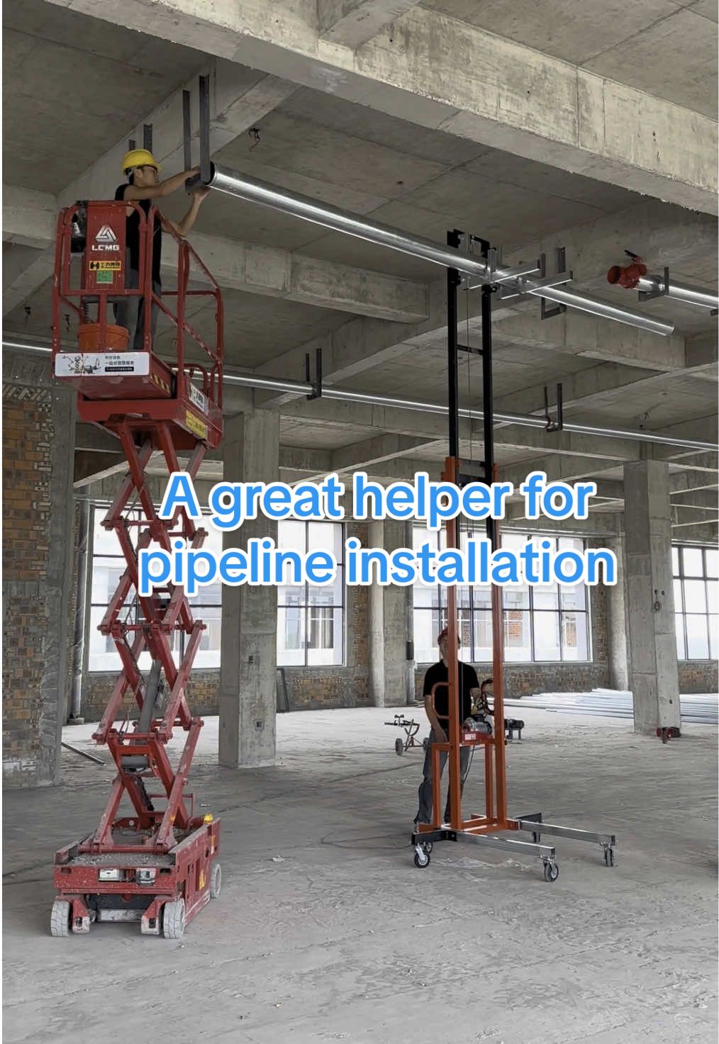 #Pipeline transport vehicle#Electric lift#Fire pipeline installation