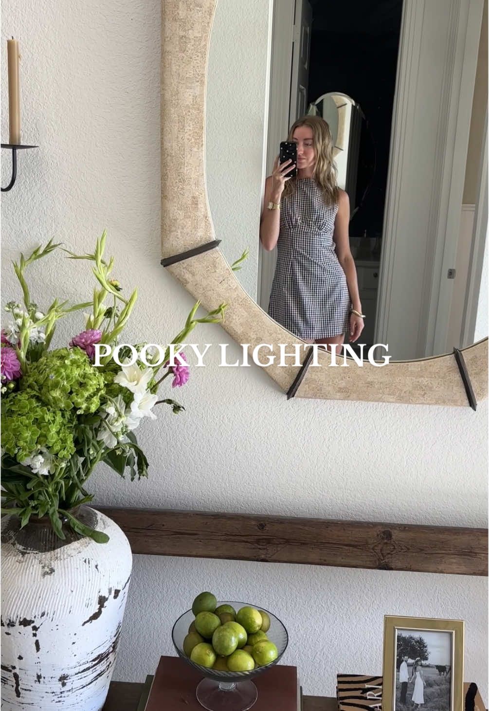 Slowlyyyy making this place our own / @Pooky Lighting Marple Cut Glass Pendant kinda transformed our entry #entrywaydecor #entryway #pookylights #texashome #myhome 