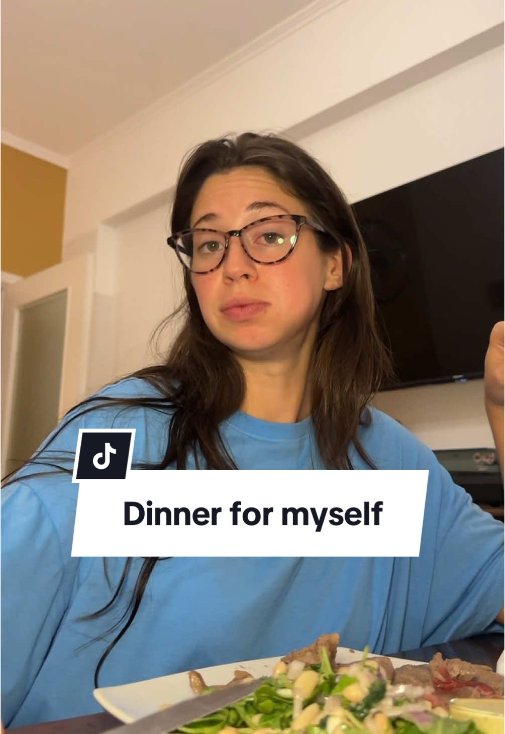 The reality of cooking for myself 🙈 I usually don’t even have the energy to turn the stove on but a bish deserved the steak tn  #shesthetea #whatsfordinner #steakdinner 