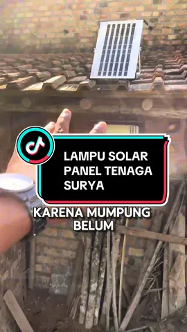 Lampu solar panel tenaga matahari #tenagasurya 